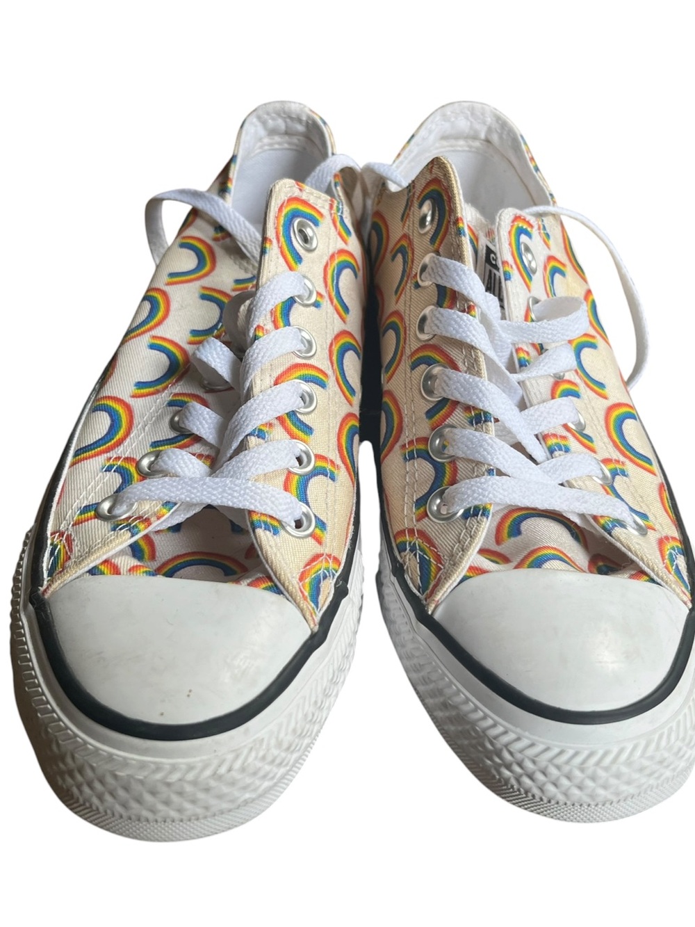 US 8 Converse Chuck Taylor All Star Low Top Rainbow Print Sneakers - Picture 7 of 13
